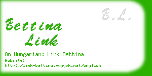 bettina link business card